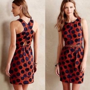 Anthropologie Maeve Polka Dot Dress